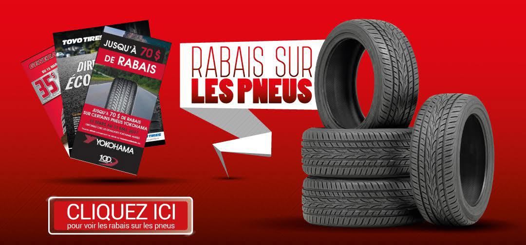  Rabais sur les pneus Longueuil